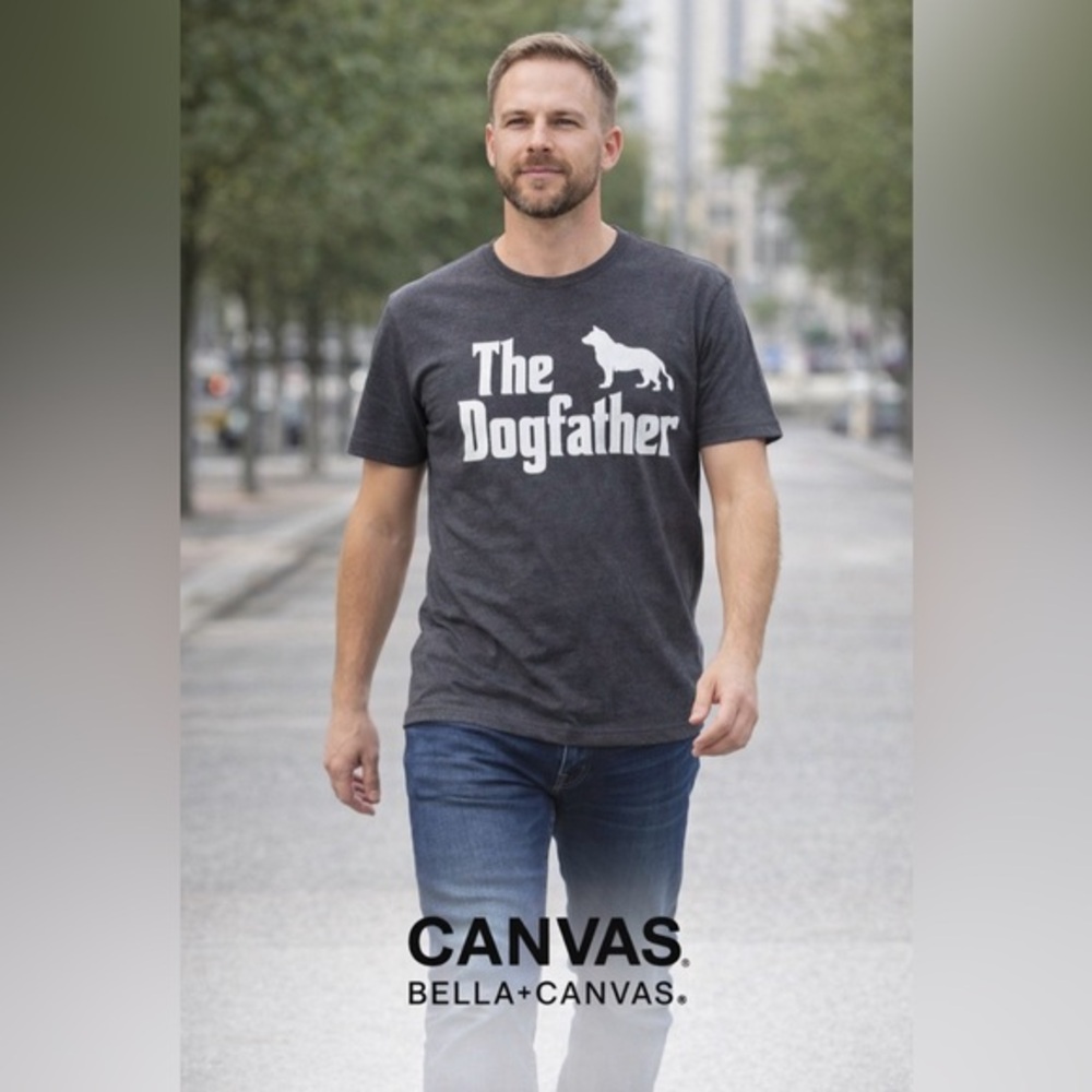 Bella Canvas Charcoal‎ Dogfather T-Shirt